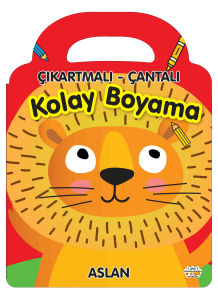 Çıkartmalı - Çantalı Kolay Boyama - Aslan
