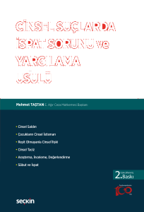 Cinsel Suçlarda İspat Sorunu ve Yargılama Usulü