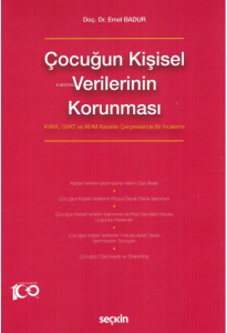 Çocuğun Kişisel Verilerinin Korunması