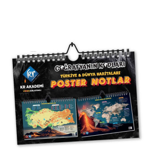 Coğrafyanın Kodları Türkiye ve Dünya Duvar Haritaları Poster Notlar
