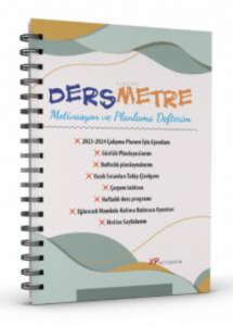Dersmetre ;Motivasyon ve Planlama Defteri / Günlük ve Haftalık Planlayıcı
