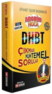 Dhbt Anonim Çıkması Muhtemel Soru Bankası