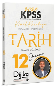 Dijika 2026 KPSS Tarih 12 Deneme Çözümlü