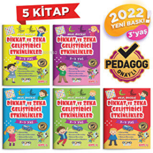 Dikkat Ve Zeka  Geliştirici Etkinlikler Poşetli 5 Kitap