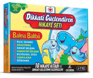 Dikkati Güçlendiren Hikaye Seti - Balina Baliba Kutulu Set (10 Kitap Takım)