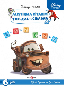 Disney Eğitsel Arabalar Çıkartmalı Alıştırma Kitabım Toplama ve Çıkarma