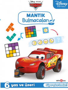 Disney Eğitsel Arabalar Çıkartmalı Mantık Bulmacaları