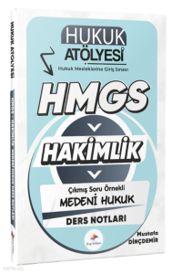 Dizgi Kitap 2026 Hukuk Atölyesi Hakimlik HMGS Hukuk Mesleklerine Giriş Sınavı Çıkmış Soru Örnekli Medeni Hukuk Ders Notları