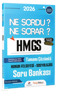 Dizgi Kitap 2026 Hukuk Atölyesi HMGS Ne Sordu Ne Sorar Hukuk Felsefesi - Sosyolojisi Tamamı Çözümlü Soru Bankası