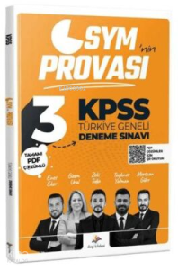 Dizgi Kitap 2026 KPSS ÖSYM'nin Provası Türkiye Geneli Tamamı PDF Çözümlü 3 Deneme Sınavı