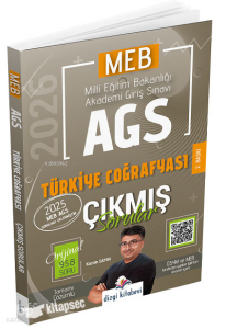Dizgi Kitap 2026 MEB-AGS Türkiye Coğrafyası Çıkmış Sorular Çözümlü