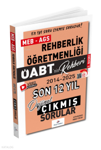 Dizgi Kitap 2026 ÖABT MEB-AGS nin Rehberi Rehberlik Çıkmış Sorular Son 12 Yıl Çözümlü