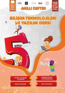 EFX Akademi 5 Sınıf Bilişim Teknolojileri ve Yazılım Dersi Akıllı Defter EFX Akademi Yayınları