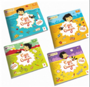 Ege İle Gaga Etkinlik Kitabım Seti(4 Kitap Set);Fark Bulmaca, Boyama, Eşleştirme, Labirent, Maske