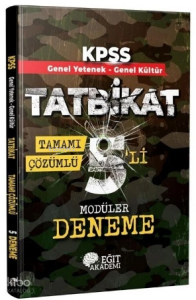 Eğit Akademi KPSS Genel Yetenek Genel Kültür Tatbikat Tamamı Çözümlü 5'li Modüler Deneme