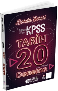 Eğit Akademi KPSS Tarih Tamamı Çözümlü 20 Bordo Deneme Sınavı
