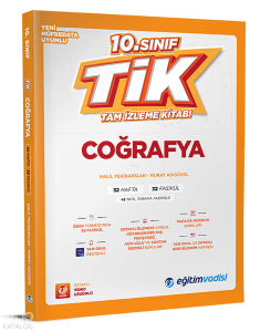 Eğitim Vadisi Yayınları 10.Sınıf Coğrafya Tam İzleme Kitabı