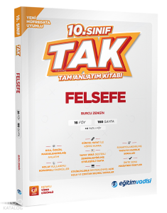 Eğitim Vadisi Yayınları 10. Sınıf Tam Anlatım Kitabı Felsefe