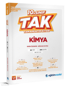 Eğitim Vadisi Yayınları 10.Sınıf Tam Anlatım Kitabı Kimya