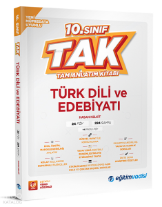 Eğitim Vadisi Yayınları 10.Sınıf Tam Anlatım Kitabı Türk Dili ve Edebiyatı
