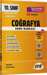 ENS 10. Sınıf Coğrafya Etkinlikli Soru Bankası