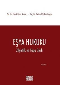 Eşya hukuku; Zilyetlik ve Tapu Sicili