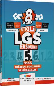 Etkili Matematik LGS 8. Sınıf Etkili Fasikül Doğrusal Denklemler ve Eşitsizlikler 5