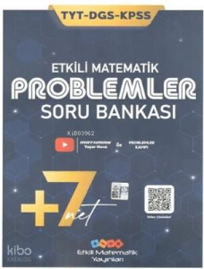 Etkili Matematik TYT KPSS DGS Problemler Soru Bankası