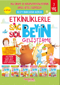 Etkinliklerle Sağ Beyin Sol Beyin Geliştirme (7 yaş) 6’lı Set