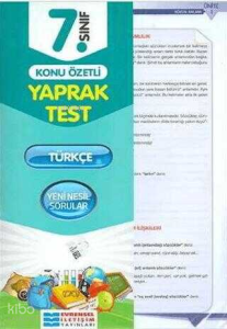 Evrensel İletişim Yayınları 7. Sınıf Türkçe Konu Özetli Yaprak Test
