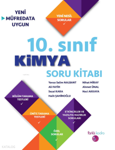 Farklı Kadro Yayınları Ayt Kimya Soru Bankası