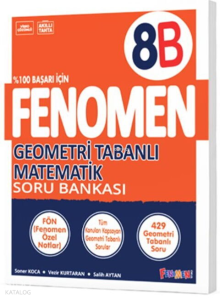 Fenomen 8. Sınıf Geometri Tabanlı Matematik Soru Bankası