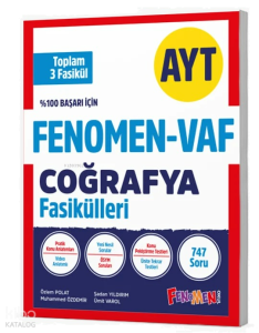 Fenomen - Vaf AYT Coğrafya Fasikül Seti (1-2-3.Fasikül)