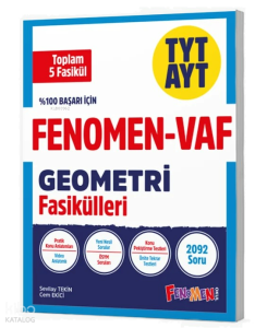 Fenomen - Vaf TYT-AYT Geometri Fasikül Seti (1-2-3-4-5.Fasikül)
