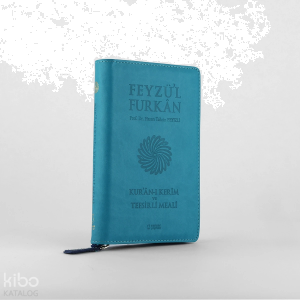 Feyzü'l Furkan Kur'an-ı Kerim ve Tefsirli Meali (Cep Boy - Fermuarlı) Turkuaz