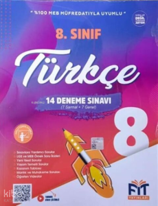 Fit Yayınları 8. Sınıf Türkçe 14 Deneme Sınavı