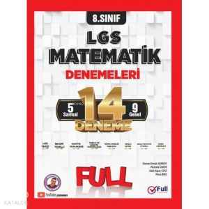 Full Matematik Yayınları 8. Sınıf LGS Matematik 14 lü Branş Denemeleri