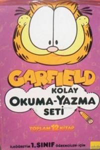 Garfield Kolay Okuma-Yazma Seti (12 Kitap) Dev Poster Hediyeli