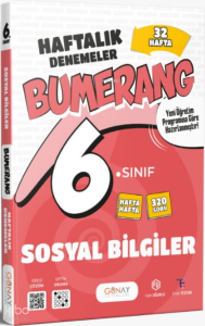 Günay Yayınları Bumerang Serisi 6. Sınıf Sosyal Bilgiler 32 Haftalık Denemeleri