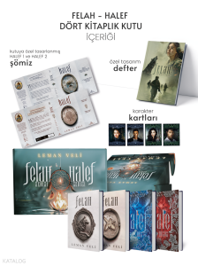 Halef ve Felah 4 Kitaplık Hediyeli Özel Kutu (Ciltli)