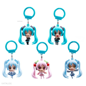 Hatsune Miku - Snow Miku - Sakura Miku  ;Anahtarlık - Çanta Süsü - Oyuncak