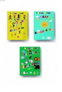 Hayvanları Öğreniyorum-Meslekleri Öğreniyorum-Alfabeyi Öğreniyorum 3 lü Boyama Kitabı Seti