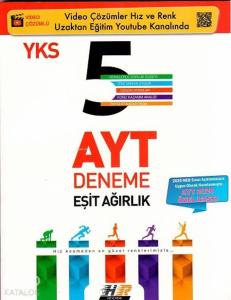Hız ve Renk Yayınları AYT Eşit Ağırlık 5 li Deneme 2020 Özel Hız ve Renk 