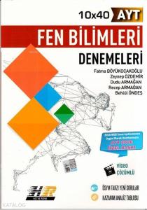 Hız ve Renk Yayınları AYT Fen Bilimleri 10 x 40 Denemeleri 2020 Özel Hız ve Renk 