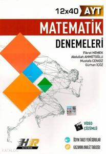 Hız ve Renk Yayınları AYT Matematik 12x40 Denemeleri Hız ve Renk 