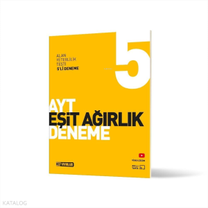 Hız Yayınları AYT Eşit Ağırlık 5' li Genel Deneme