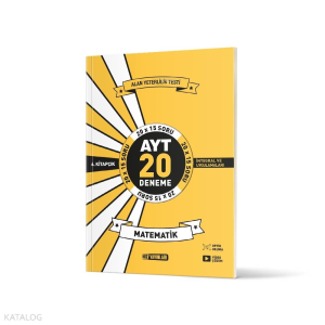 Hız Yayınları AYT Matematik 20' li İkinci Dönem Deneme 6. Kitap