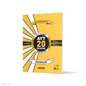 Hız Yayınları AYTMatematik20'liİkinciDönemDeneme 5. Kitap
