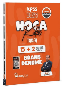 Hoca Kafası 2024 KPSS Tarih 15+2 Deneme Çözümlü - Onur Yurdakul Hoca Kafası Yayınları