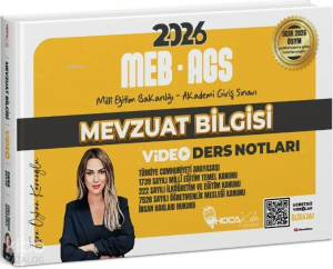 Hoca Kafası 2026 MEB-AGS Mevzuat Bilgisi Video Ders Notları